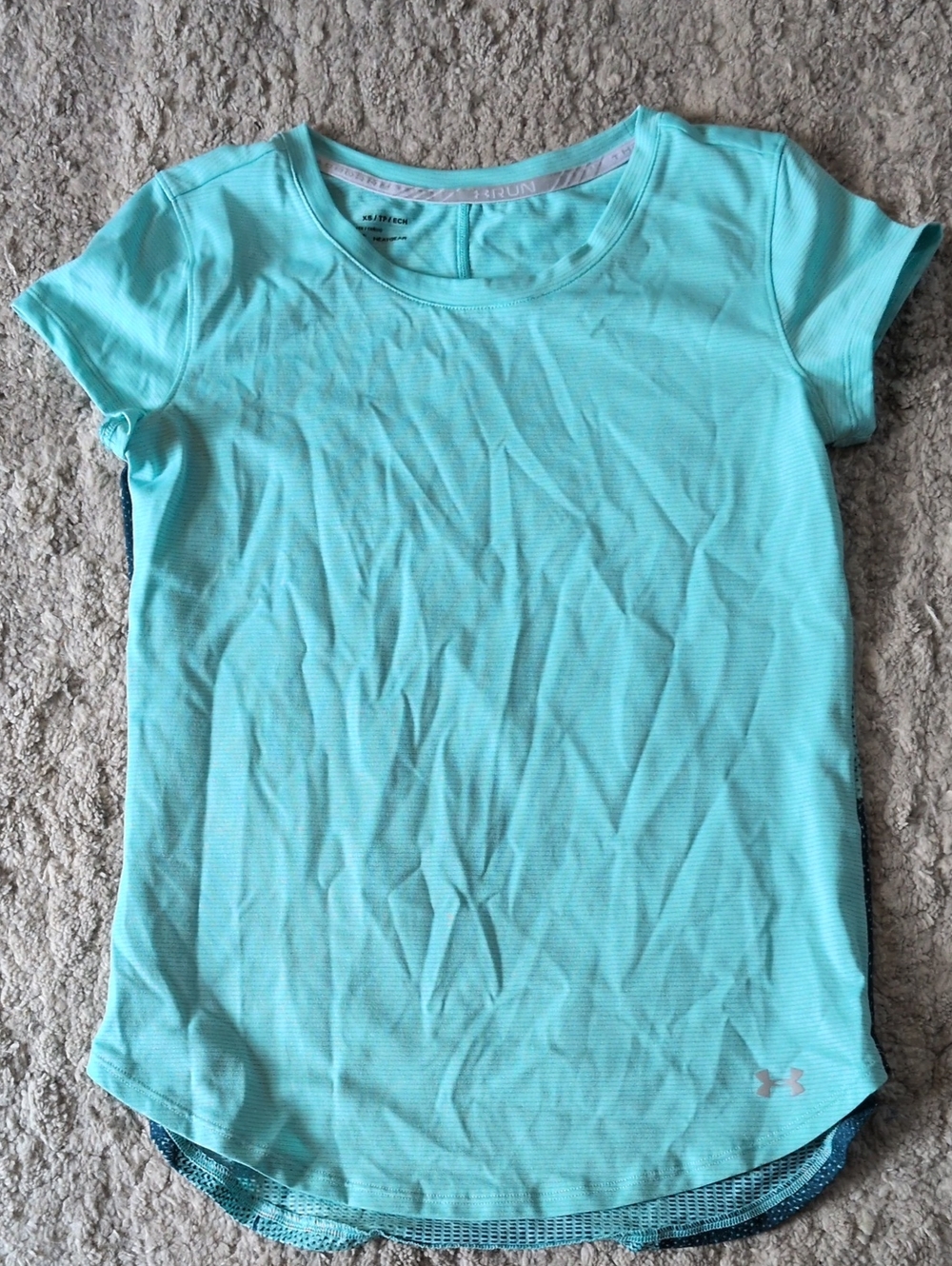 Under Armour Women's Aqua/Turquoise Short Sleeve Athletic Tee